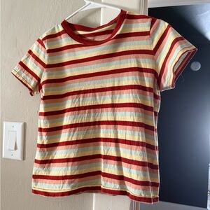 Madewell Multicolor Striped Short Sleeve Tee